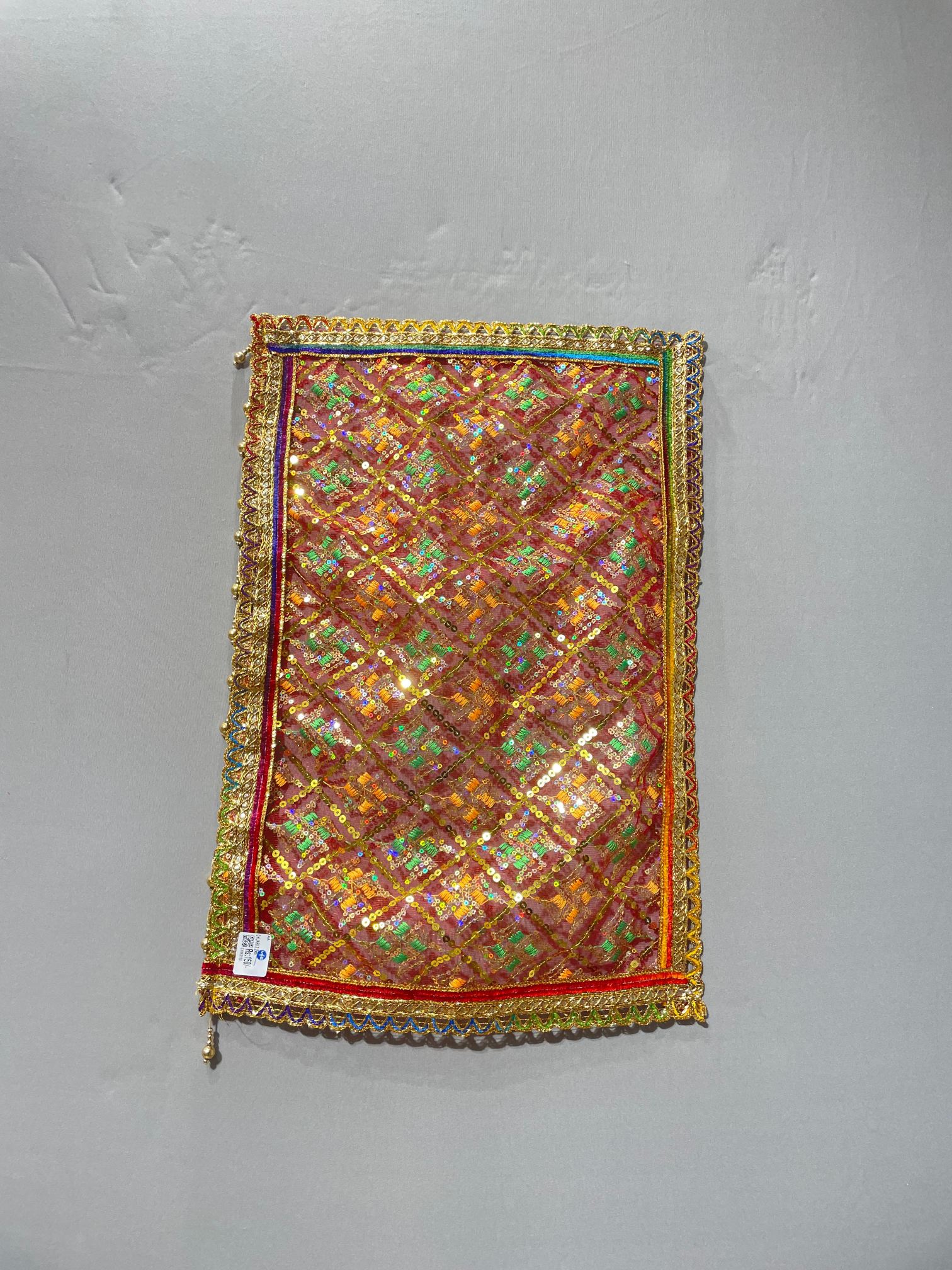 Maheshwari Fancy Store - Red Colour Lace Net Chunri